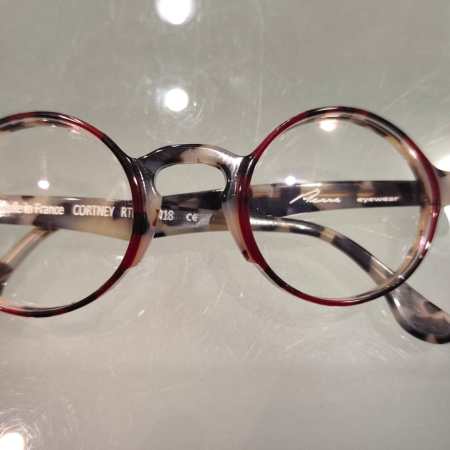 PIERRE EYEWEAR CORTNEY ECAILLE GRIS ET ROUGE
