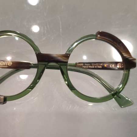 PIERRE EYEWEAR HABIB CORNE ET VERT 52/22